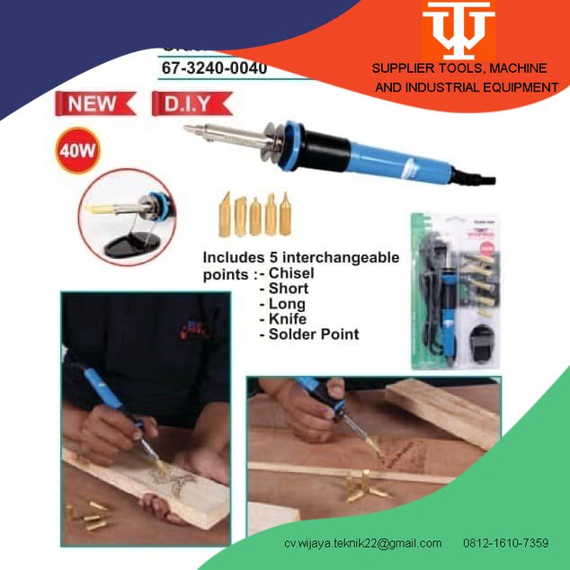 

WIPRO Solder Lukis Kayu PYROGRAPHY Wood Carving SLKK-040