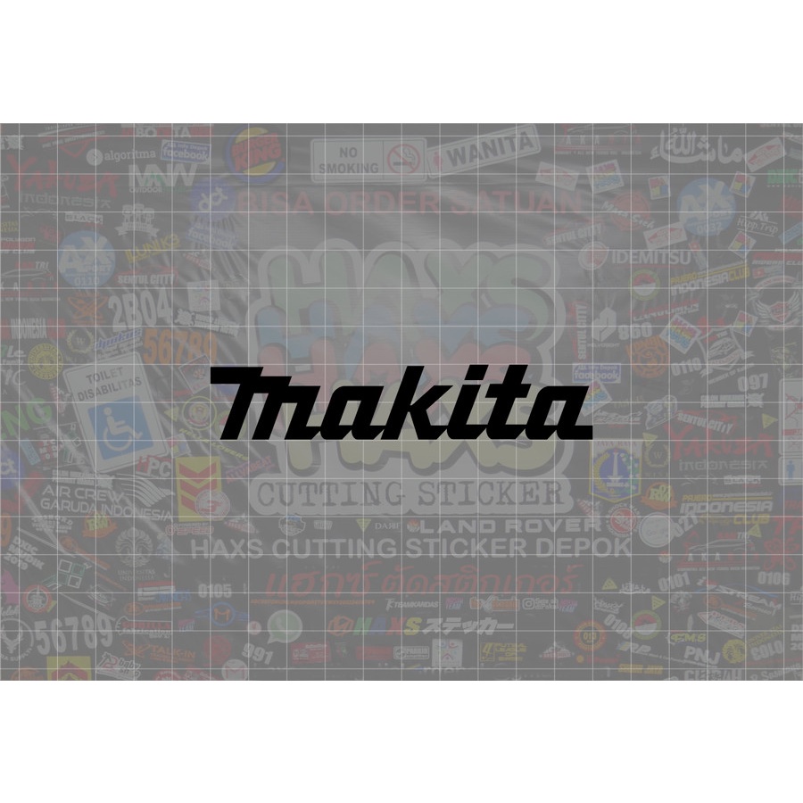 Cutting Sticker Makita Ukuran 10 Cm Untuk Motor Mobil