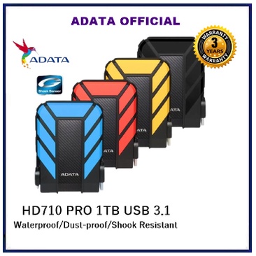 ADATA HD710 Pro 1TB Hardisk Eksternal Adata USB 3.1 Antishock WaterProof