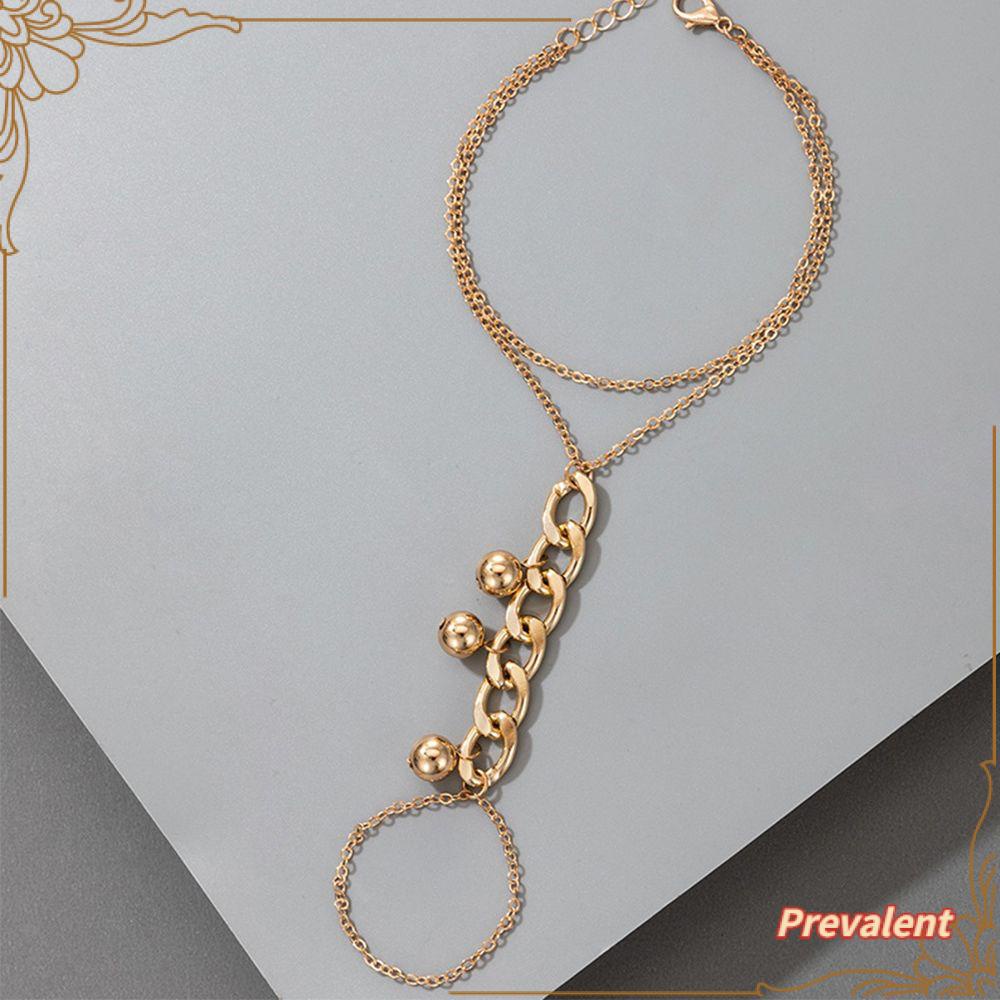 Preva Bintang Liontin Emas Wanita Lebar Jari Cincin Rantai Gelang