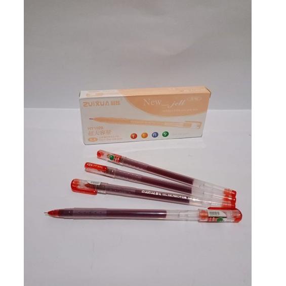 

Ð SATU LUSIN ( 12 PCS ) New Gel Pen Zuixua 0.4mm Gel Ink Pen Zuixua ⇌