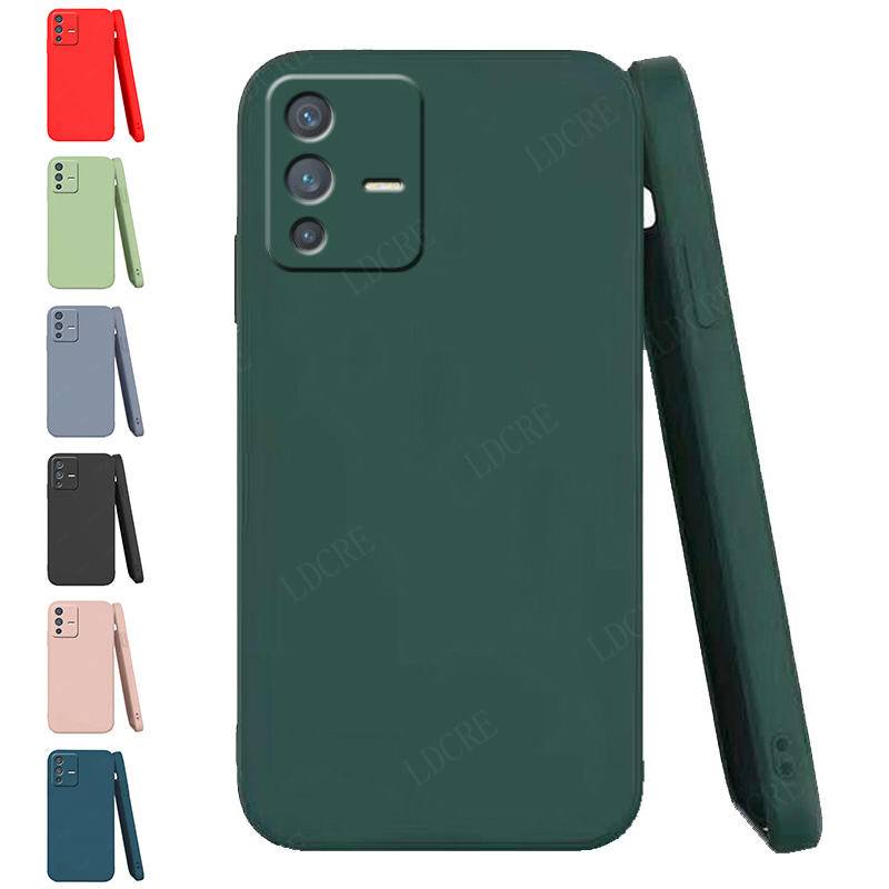 Untuk Vivo V23 Pro 5G Case Mewah Silikon Cair Shockproof Full Soft Cover