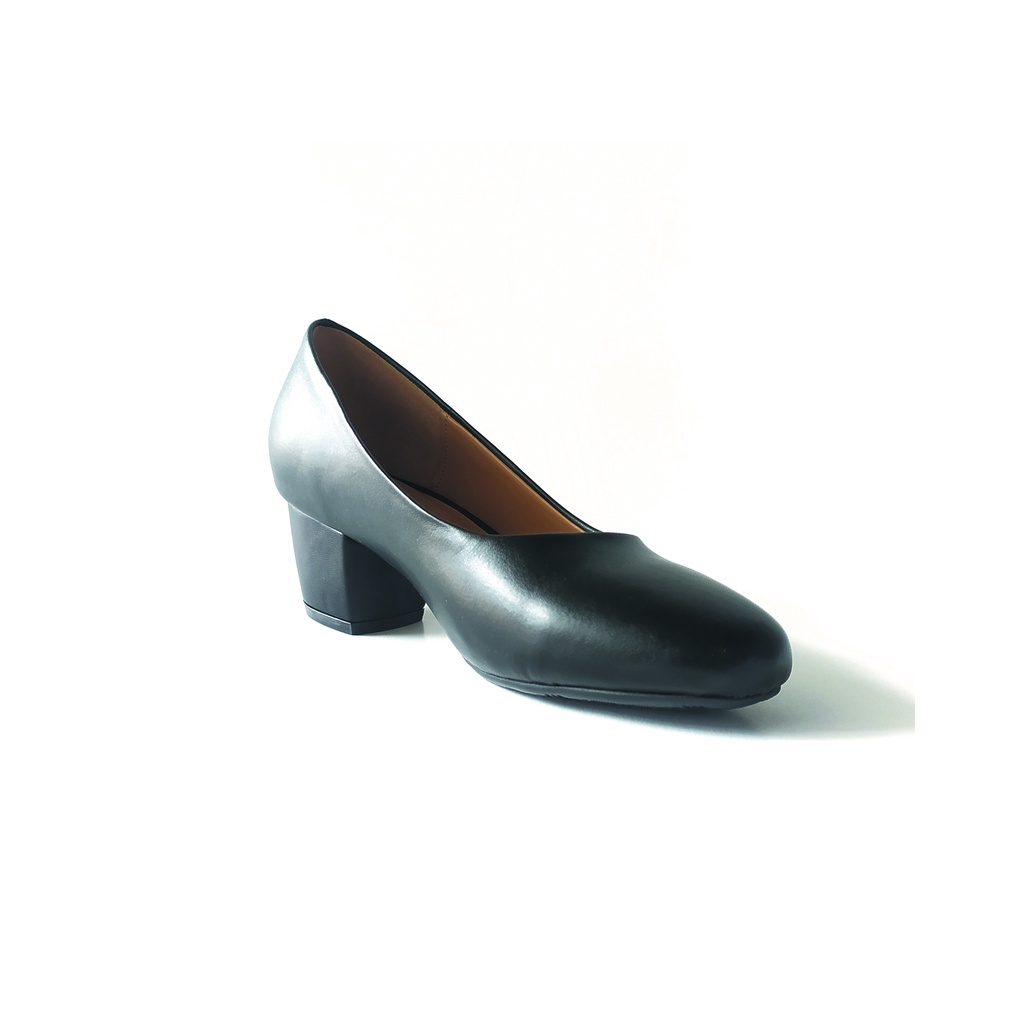 Workswell Sepatu Kerja Wanita medium Heels 5cm Kode 4402 Hitam Doff