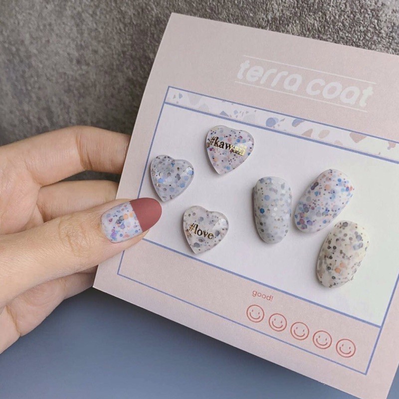 NAIL COLOR TIP DISPLAY love round teardrop color display bentuk hati oval kotak warna botol kutek