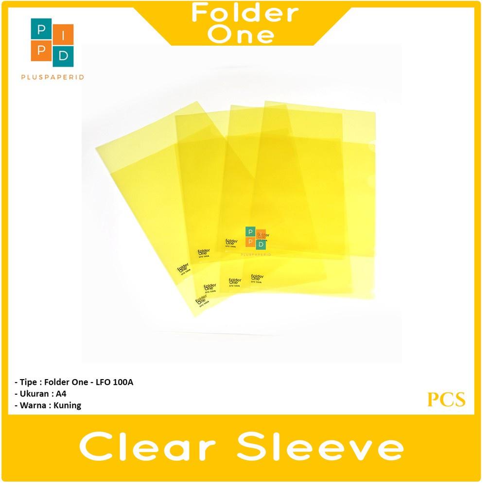 

[PRODUK B8KRL] Folder One - Map L Map Bening Transparant A4 Warna - Lusin ZVG