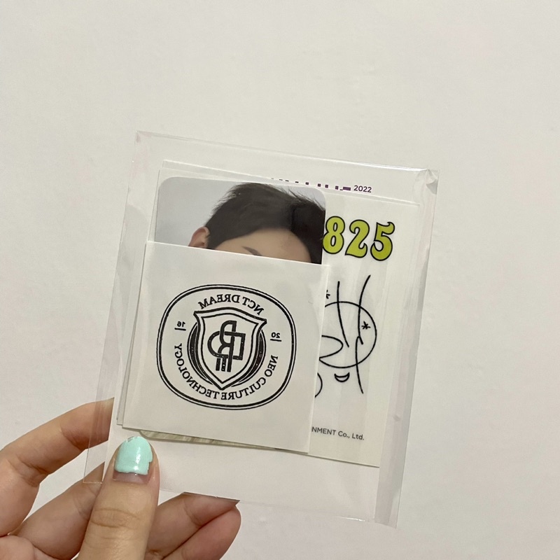 renjun SMCU AR tattoo sticker set sealed smtown pc photocard