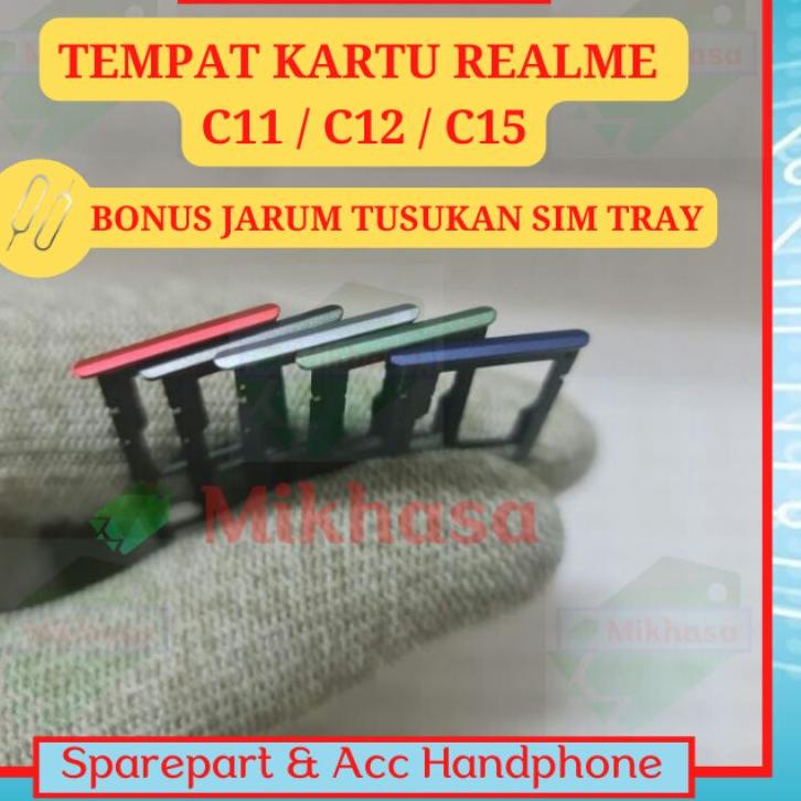 ⚡GROSIR⚡ Simtray Sim Tray Realme C11 - C12 - C15 C25 Simlock Slot Sim Card Lock Wadah Dudukan Holder