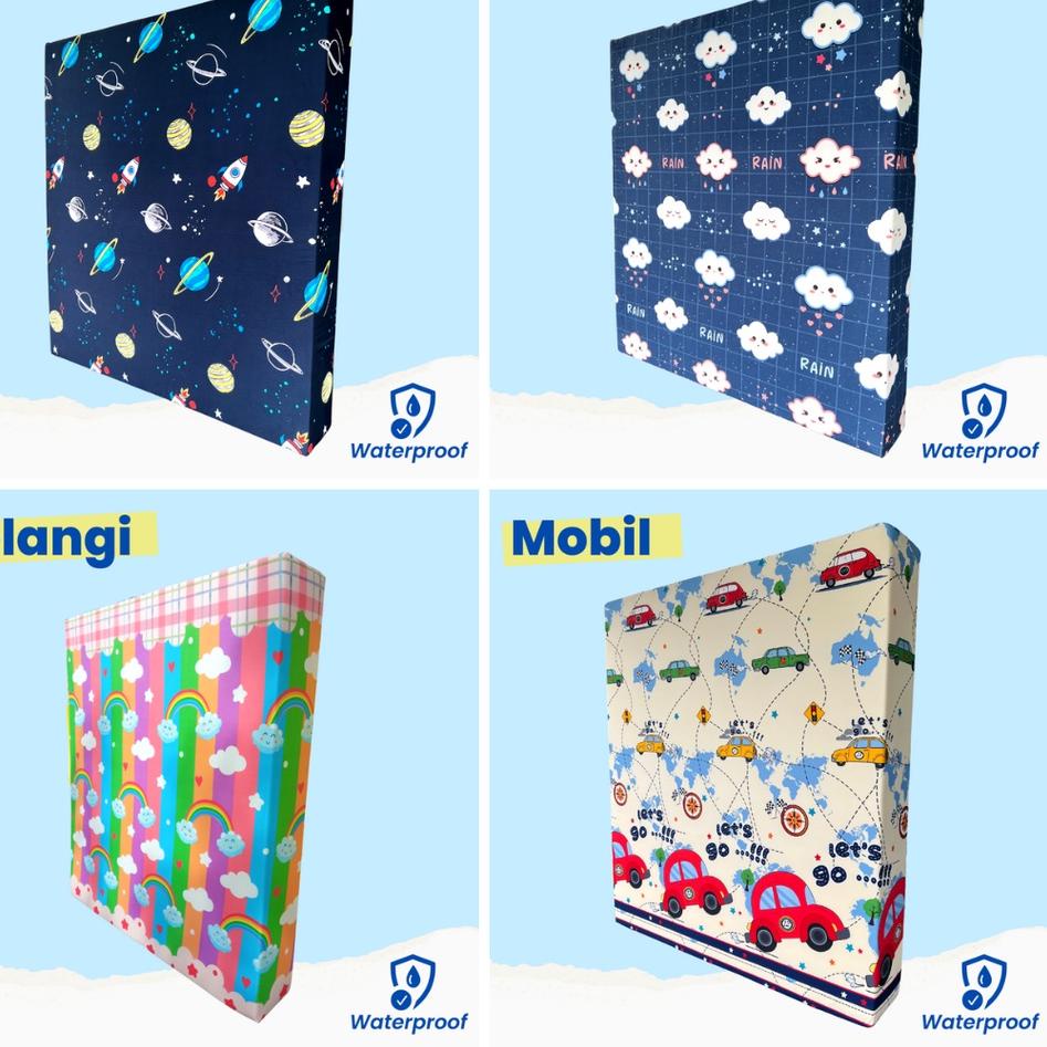 Grosir Ekonomis Sarung Kasur Resleting Waterproof Anti Air / Sarung Kasur Busa Inoac Waterproof / Sp