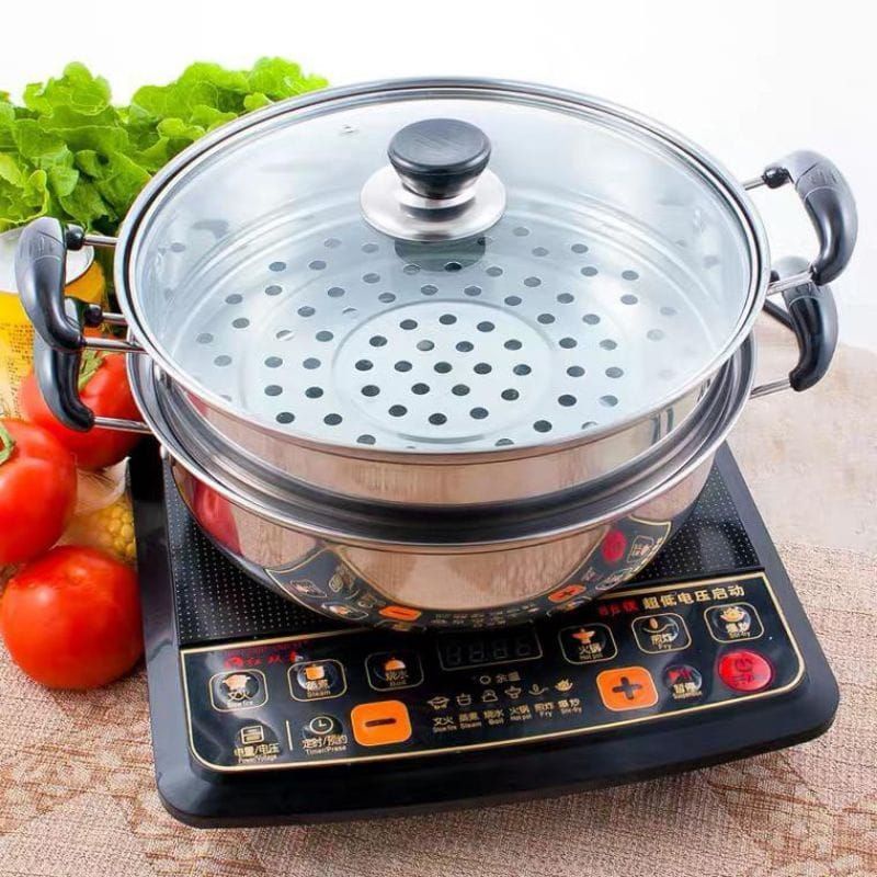 panci kukus susun 2 stenlis