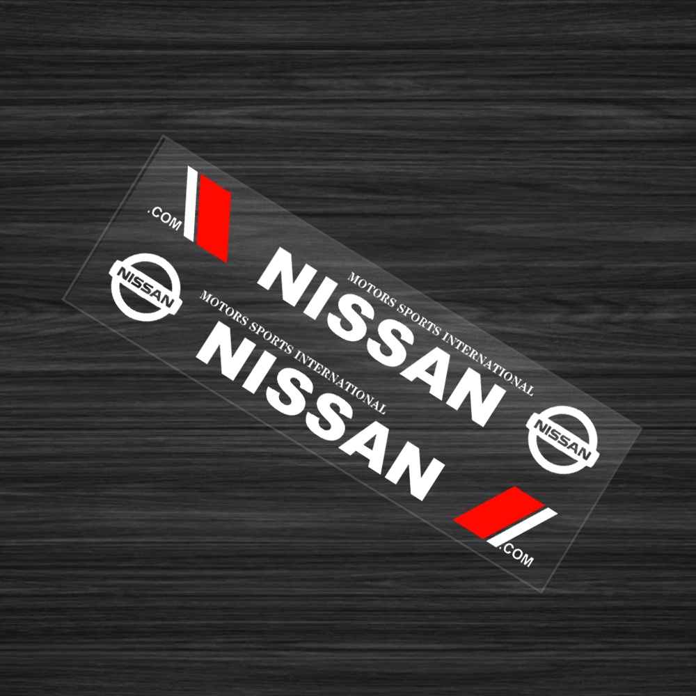 2pcs Stiker Vinyl Decal Mobil Stiker Pintu Samping Mobil Stiker Body Decals Auto Dekorasi Untuk Nissan March Almera Note Livina Juke X-trail T31 T32 Sentra Navara Tendangan Tida Teana