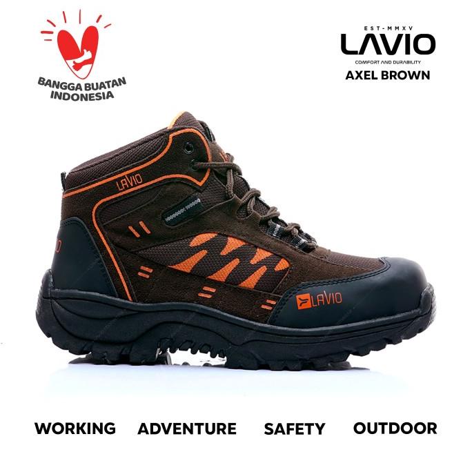 Sepatu Safety Boots Shoes Ujung Besi Lavio Axel Premium Original
