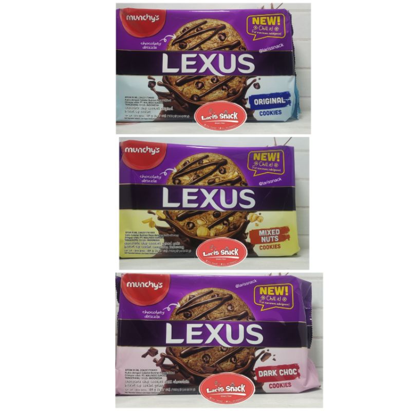 

Biskuit Munchys Lexus New Chocolate Chip Cookies Family Pack 189gr