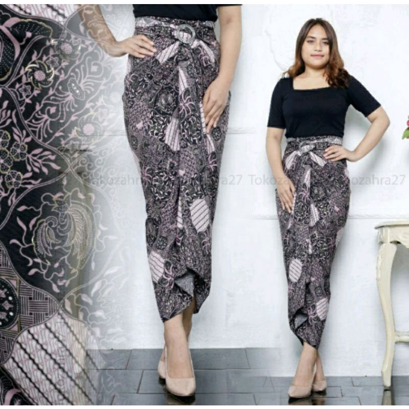 Bayar Ditempat - Rok Lilit Batik Motif Terbaru/ Rok Serut / Rok Kebaya / Bawahan Kebaya Modern &amp; Tradisional / Rok Wisuda / Rok Batik Murah / Batik Couple / Rok Rempel / Rok Plisket / Rok Lilit Instan/ Rok Sarung / Rok Floral HN Mode