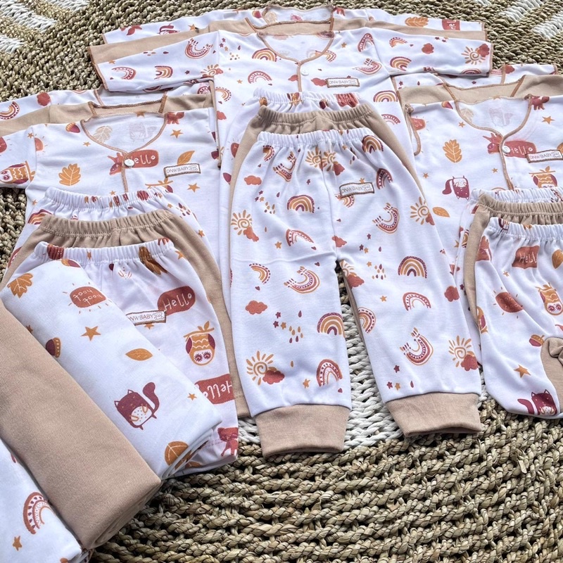 21 PCS PAKET LAHIRAN Baju Bayi Lengan Panjang Baju Bayi Baru Lahir Baju Newborn Baju Bayi Perempuan Baju Bayi Laki laki Gift Lahiran Hampers Baby Newborn SNI DNW BABY