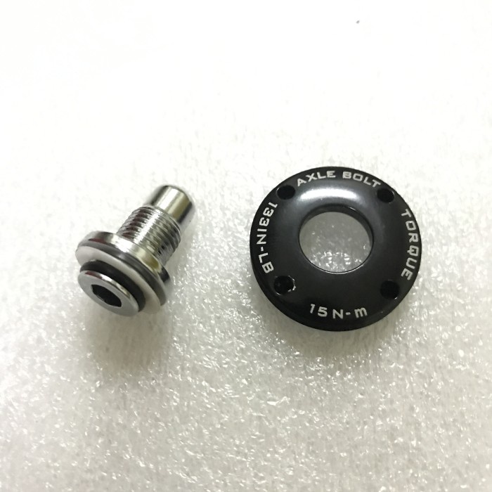 TUTUP FORK DAN BAUT HUB LEFTY AXLE CAP AND BOLT FOR CANNONDALE LEFTY