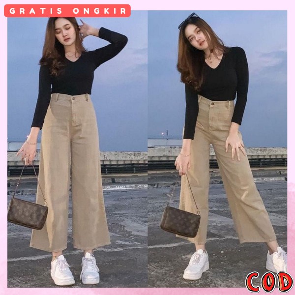 Celna Wnita Rmja Celaba Kulor Krja Celana Khulot Import Premium Cullote Pants Terbaru 2023 Selana Cu