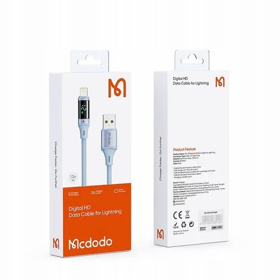 Kabel Lightning MCDODO CA-191 Kabel Data Lightning Digital 3.A 1.2M