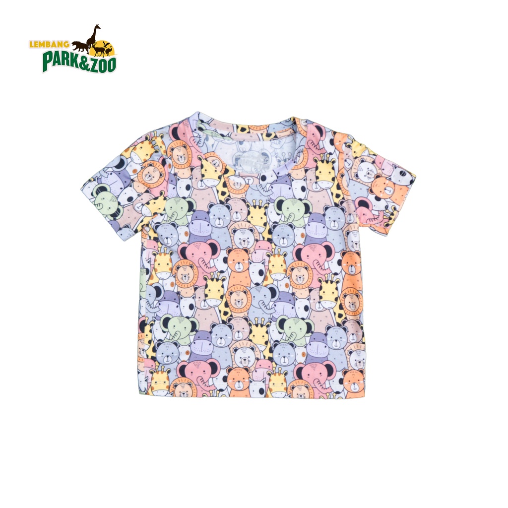 Lembang Park &amp; Zoo - T Shirt Fullprint Kids Motif LZ Kids 2 unisex / Atasan Anak / Kaos Anak