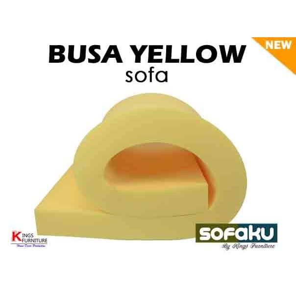 Busa Yellow - Busa Kuning Density 32 Sponge Kuning 200X100cm Busa Pelapis Jok Tebal