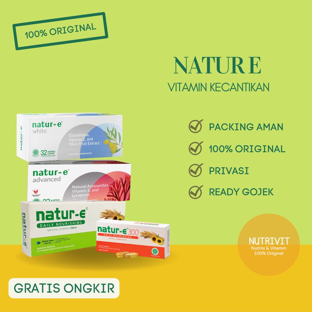 NATUR E VITAMIN E SEMUA VARIAN