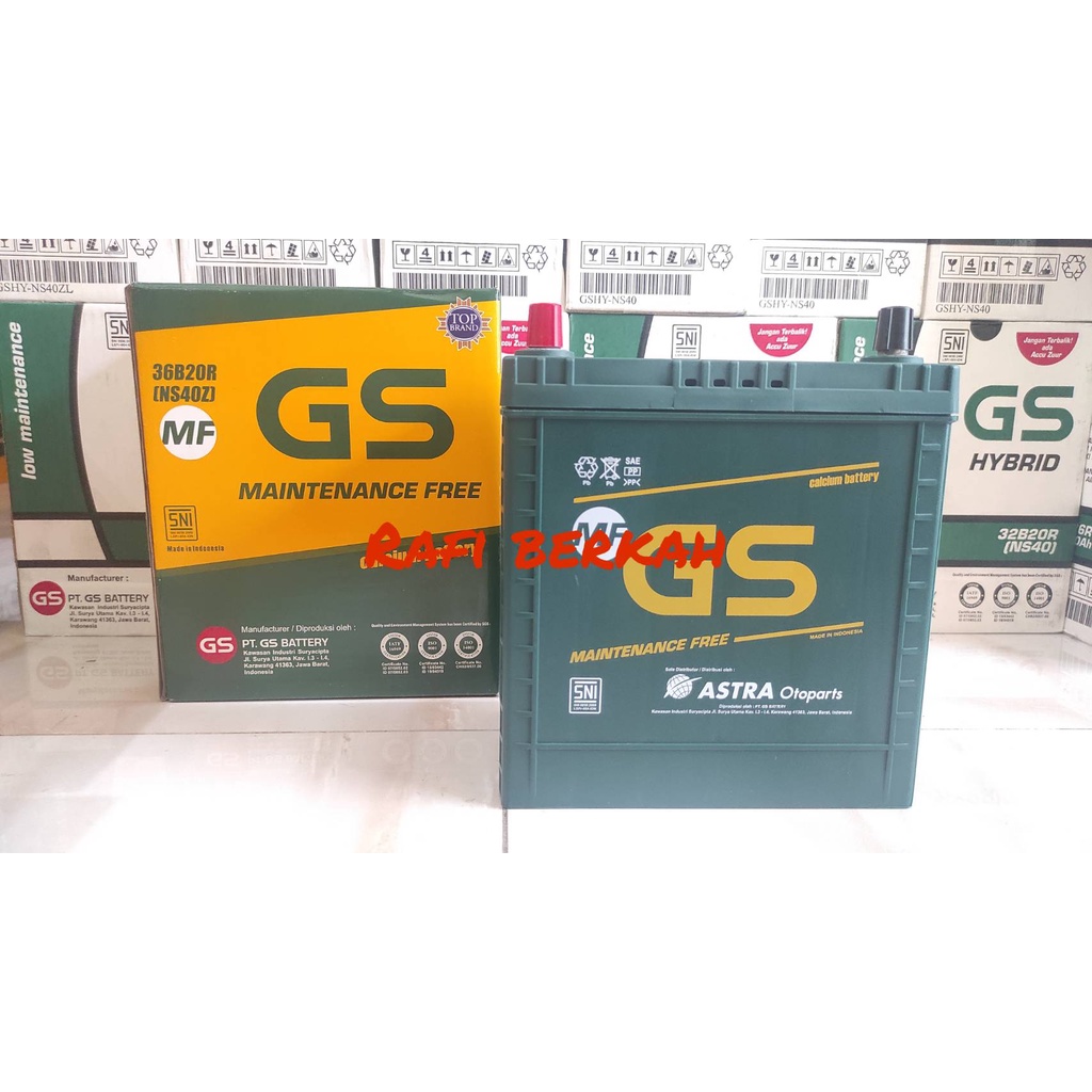 Aki Mobil Suzuki Carry Series, Katana NS40Z GS ASTRA MF Aki kering