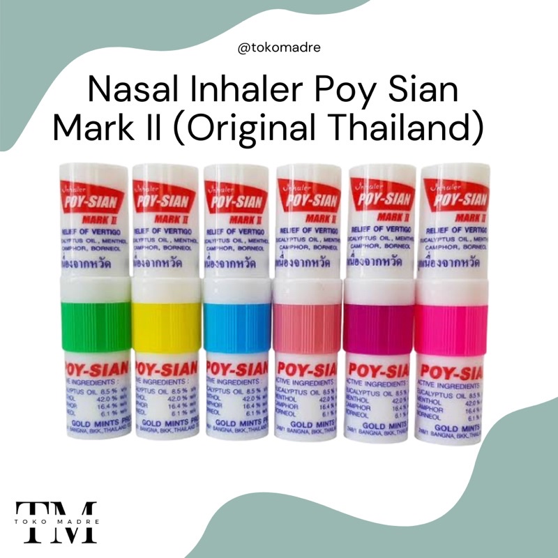 [SIAP KIRIM] MADRE - Nasal Inhaler Poy Sian Mark II
