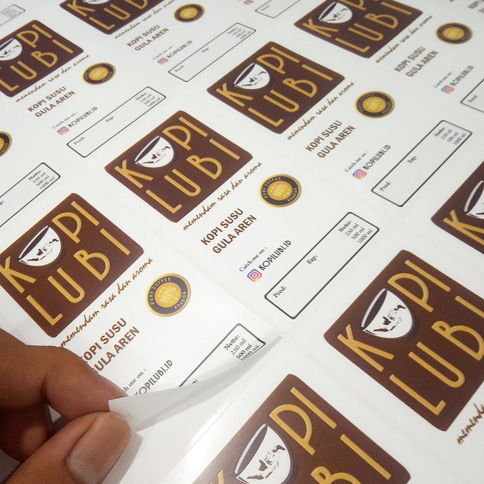 

[PRODUK PJ7SQ] Cetak Stiker Label makanan vinyl/cetak stiker label minuman vinyl/cetak stiker label ol shop 1 hari jadi AL9
