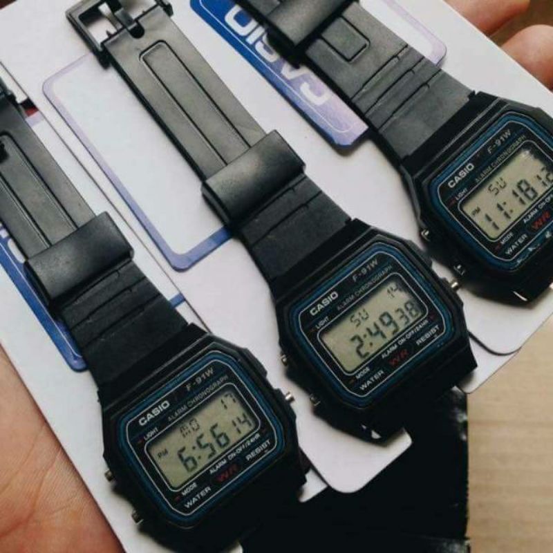 Jam tangan Casio Pria/wanita full Hitamm