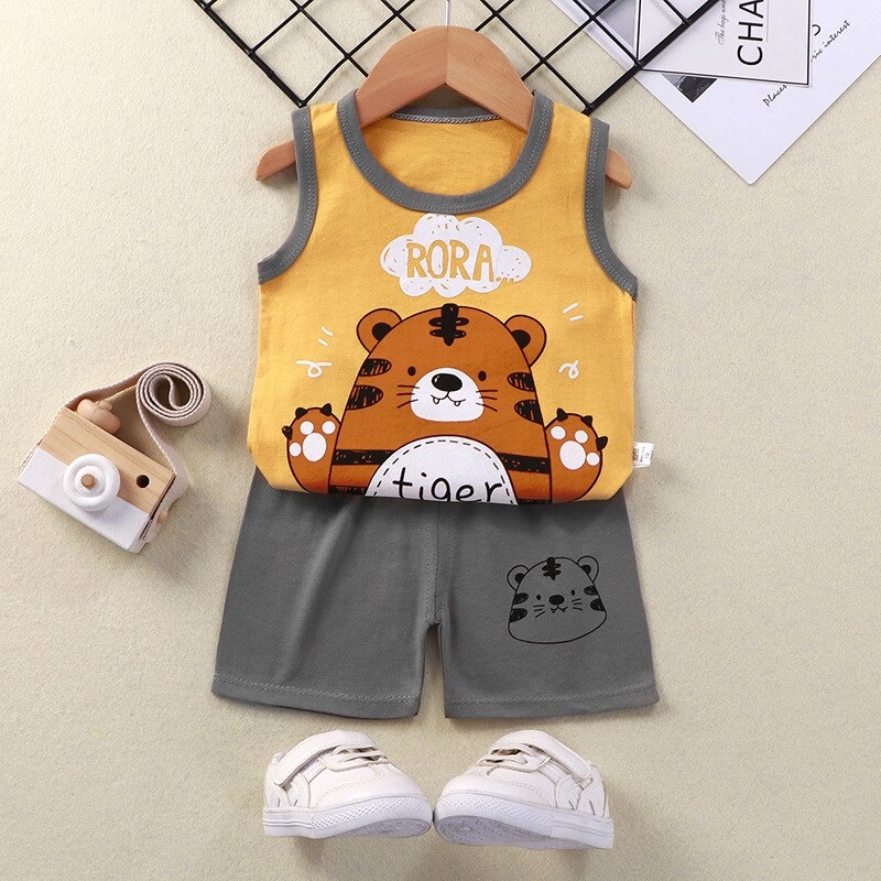 Baju anak baju bayi import KOREA setelan anak bayi lengan pendek baju santai bayi import