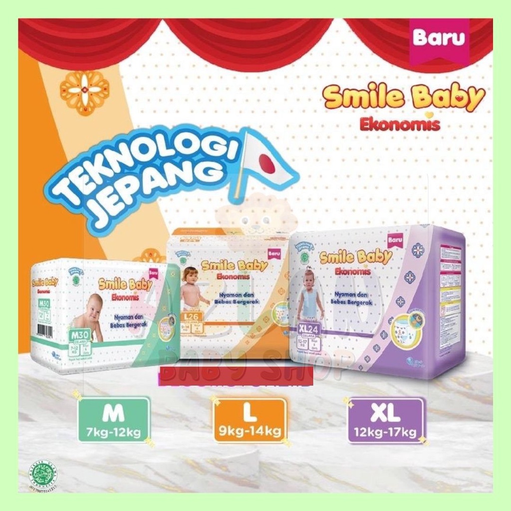 PROMO Pampers Goon Smile Baby Ekonomis Pampers Murah Stok Terbatas - XL24