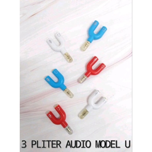 Audio Splitter  U Sambungan U Colokan Aux U