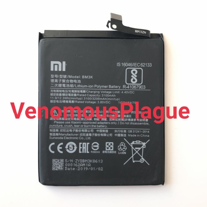 Baterai Battery Batre XIAOMI Mi Mix 3 - MiMix 3 ORIGINAL BM3K BM-3K