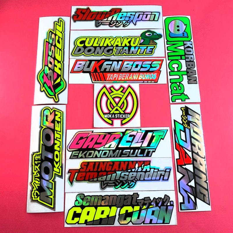 STICKER SLOW RESPON KURANG DANA CUTTING