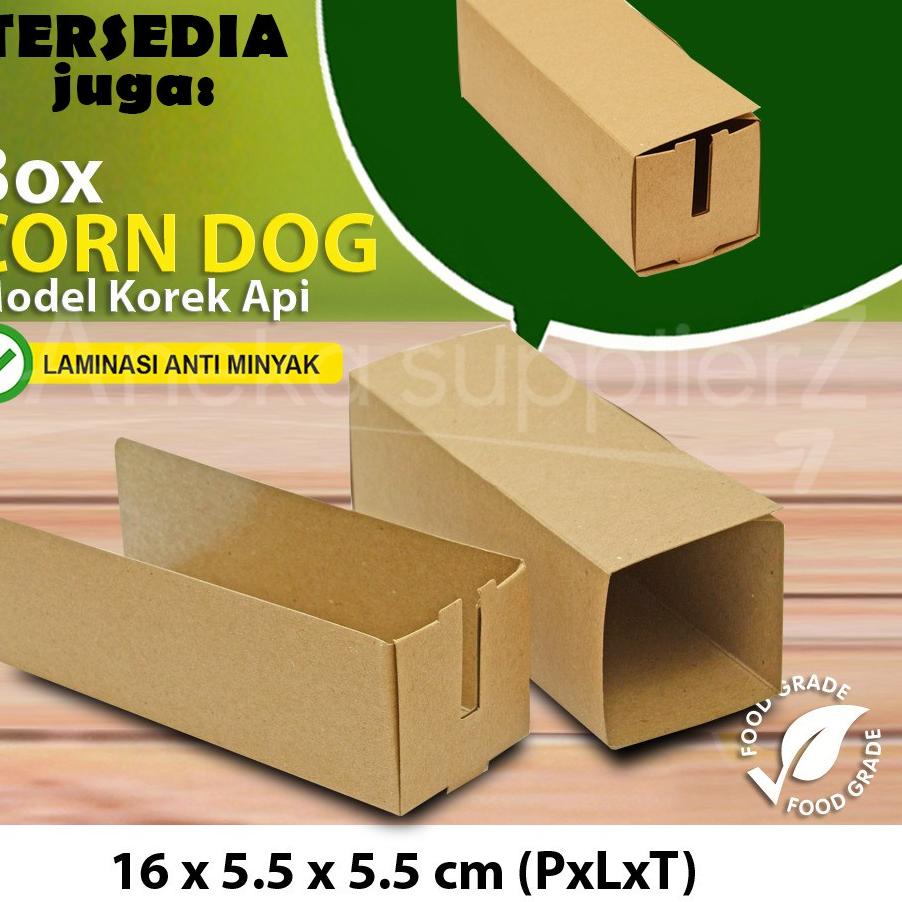 

Kualitas Handal Box Corn Dog - Corndog | Model Rakit - PUTIH - (50 pcs)