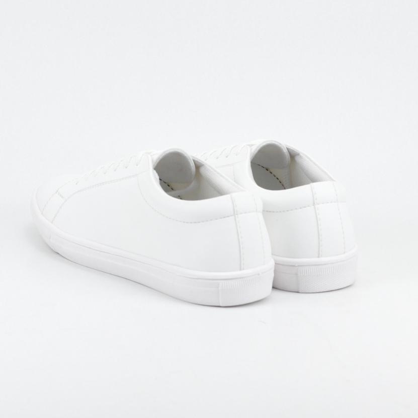 (H-LA)♚► ELVRA Footwear - Sepatu Putih Sneakers Putih Sepatu Pria Kasual Casual - Dash Series murah