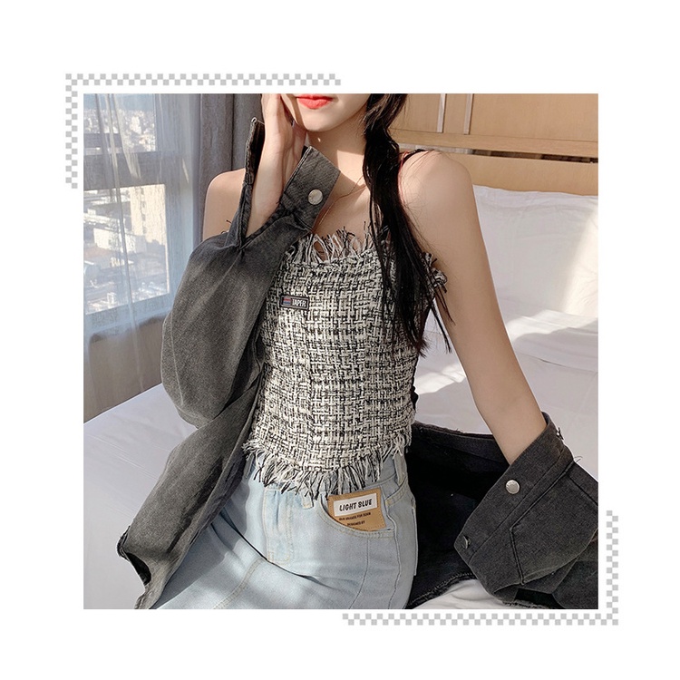 Tank Top Bra Korean Lace Floral BH Kaos Tanktop Crop Top BH Fashion Trendy Kekinian Style Streetwear sexy tanpa kawat