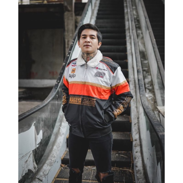 JAKET RACING - Combi Sherpa JAKET NASCAR black