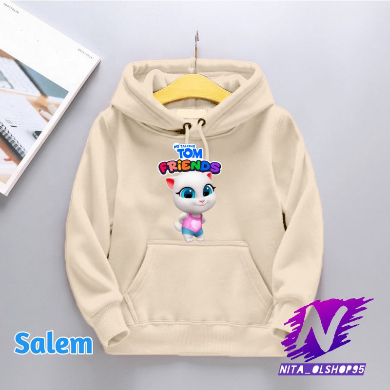 angela sweater hoodie anak my talking tom friends angela