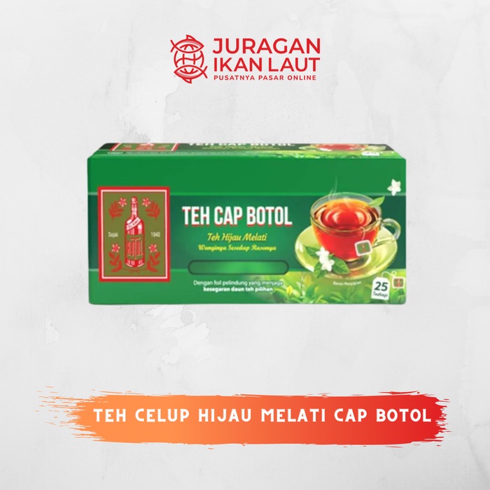 

Teh Celup Hijau Melati Cap Botol - Isi 25 Pcs