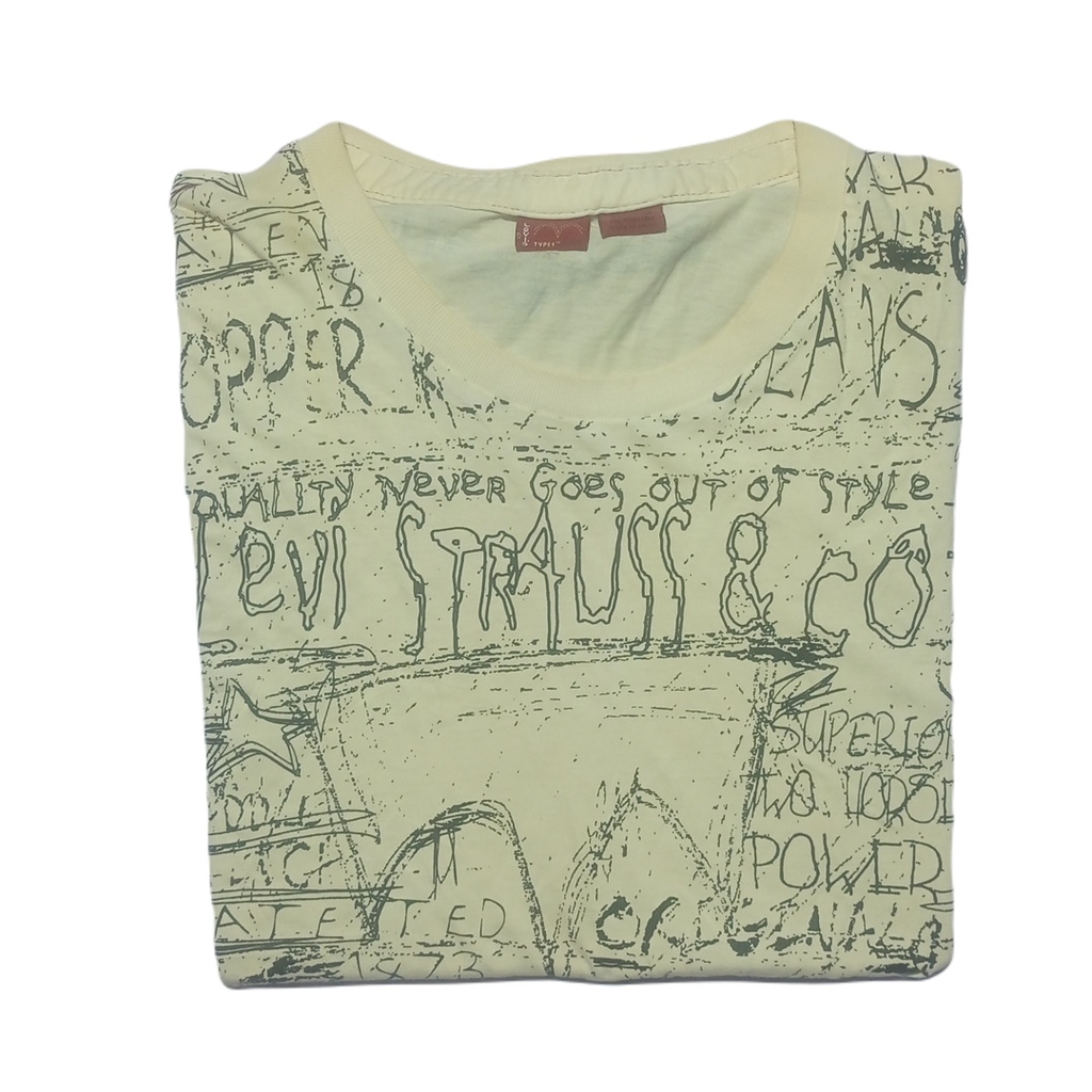 Pakaian Pria Kaos Levis Copper Full Print Bekas Preloved Second Original