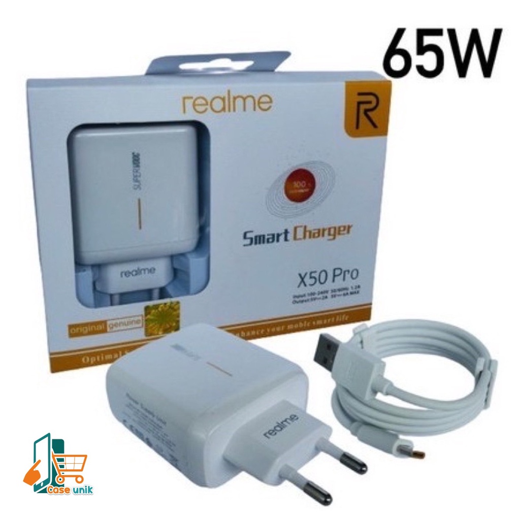 Charger Cashan tc Original  realme 65wat micro usb Fast Charging super vooc CS5083