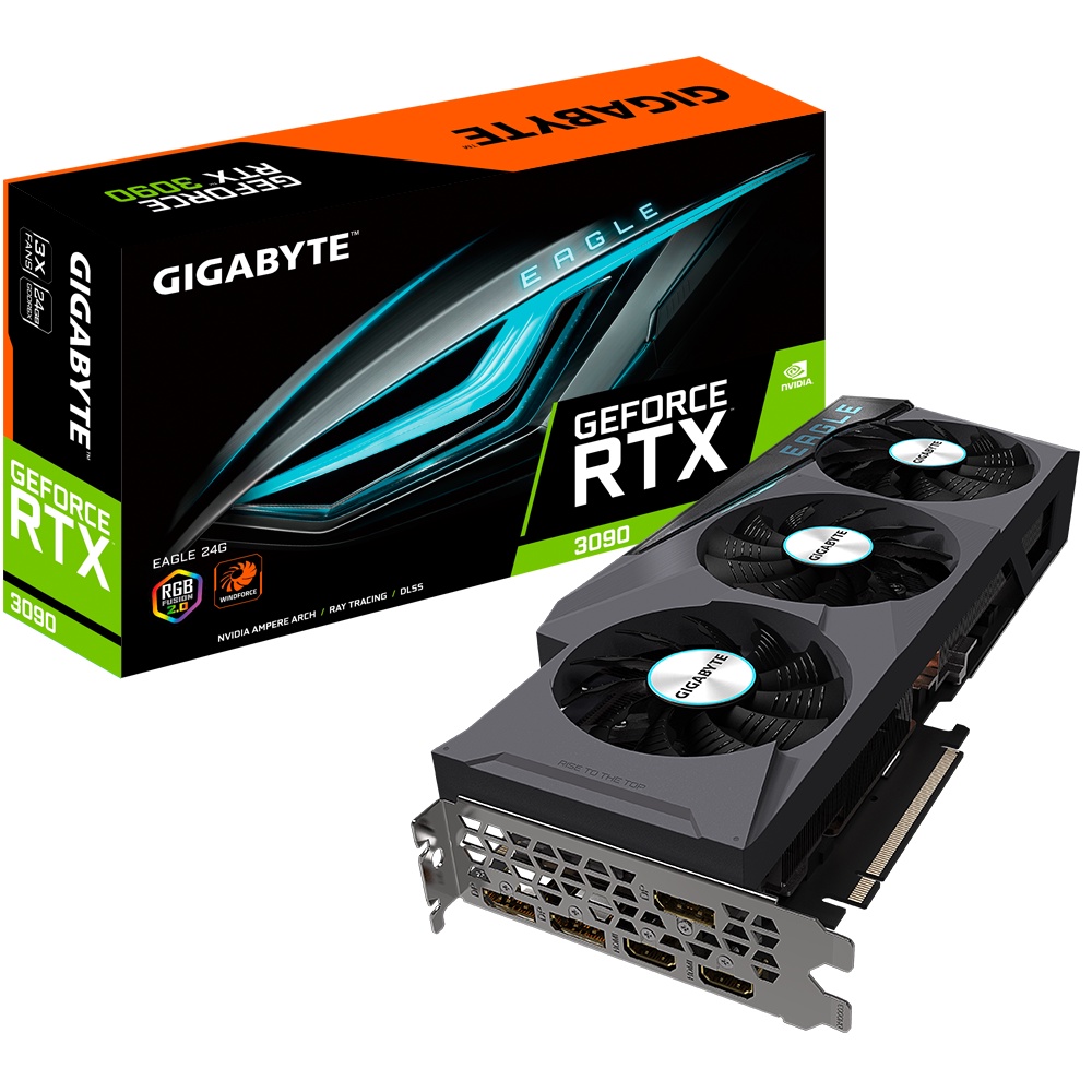 Gigabyte VGA nVidia RTX 3090 EAGLE 24G [GV-N3090EAGLE-24G]