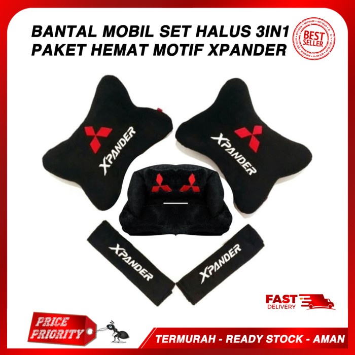 Bantal Mobil Xpander 3 In 1 / Aksesoris Mobil Xpander / Acc Xpander