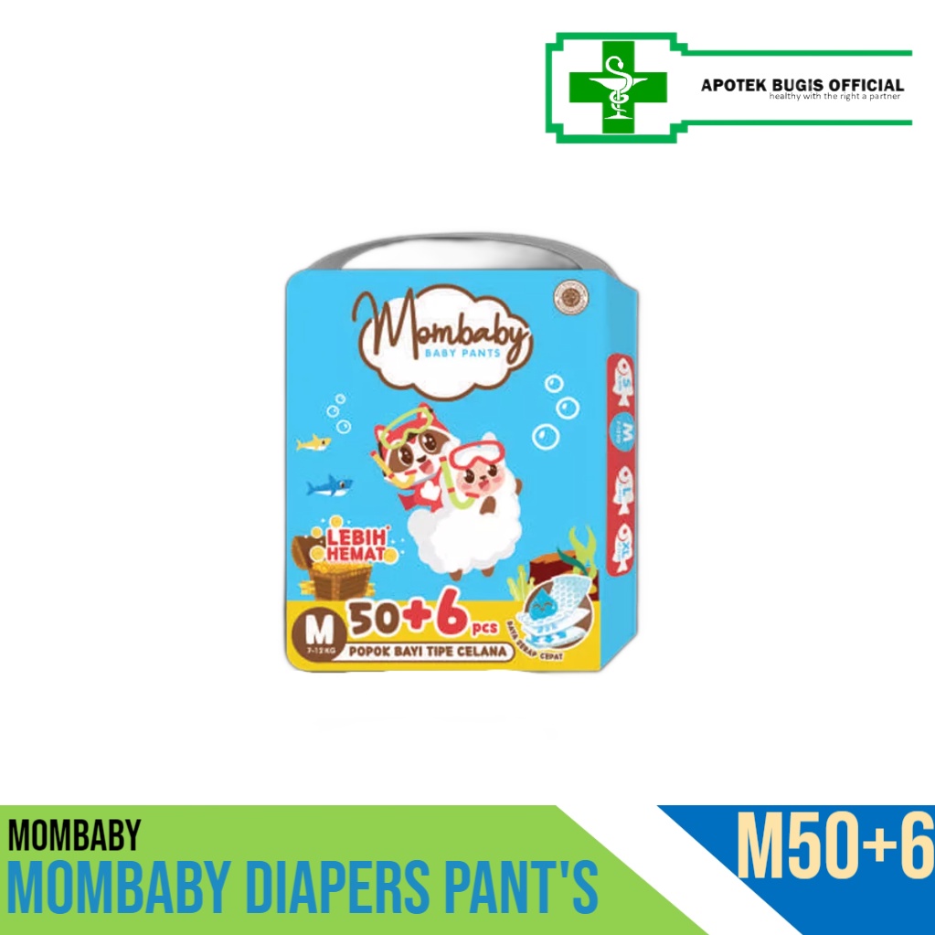 MOMBABY Pants Jumbo Size M50+6 Popok Jumbo