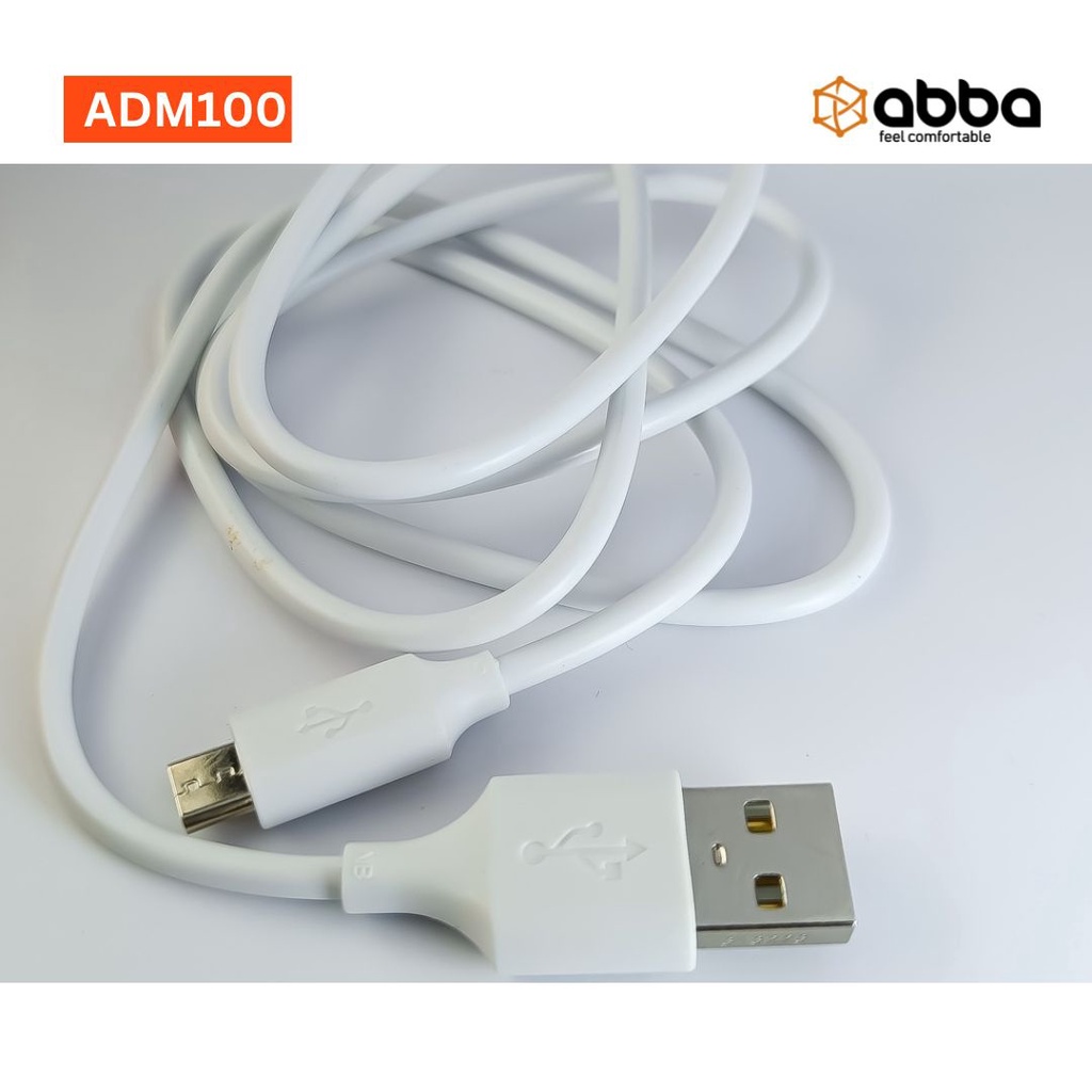 KABEL DATA ABBA ADM100 MIKRO USB MAX 3.0A QUICK CHARGER