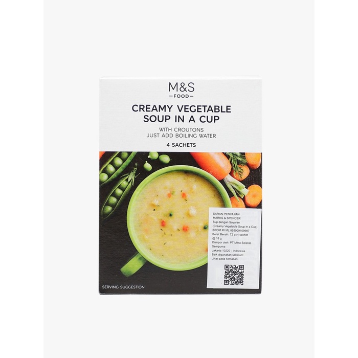 

✿ BISA COD✿ M&S FOOD - Sup Instant - Creamy Vegetable Cup Soup