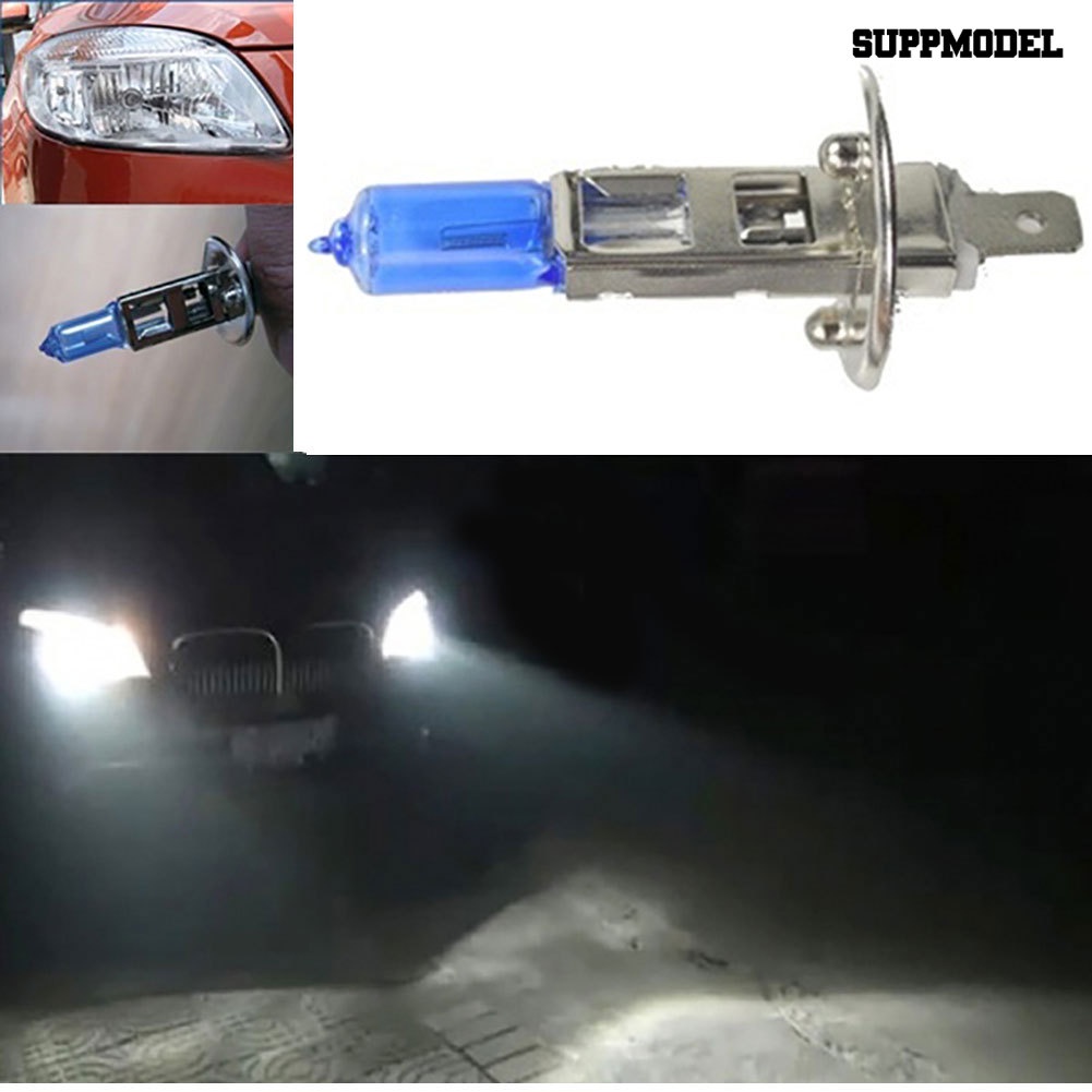 [Auto] 1pc H1/6000K Super White 12V 100W Mobil HID Xenon Headlight Light Lampu Bohlam