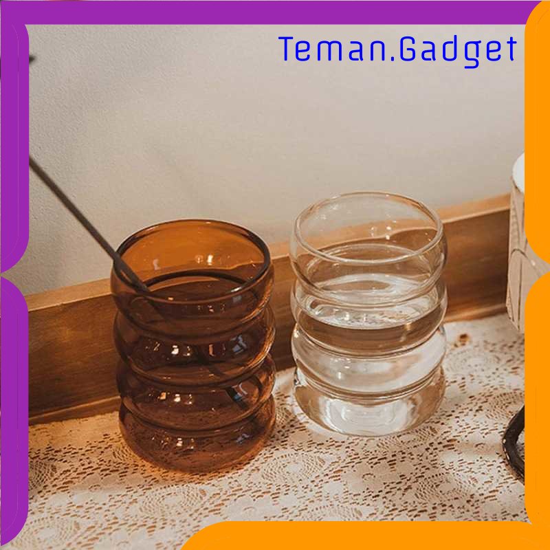 TG - DPR Purplepure Gelas Cangkir Minuman Unik Borosilicate Glass - KT14