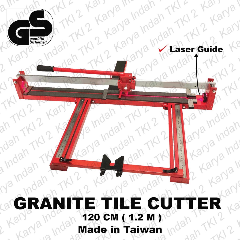 Alat Meja Potong Granit GS Taiwan 120 CM Manual Granite Tile Cutter Laser Guide 1.2 Meter TC91200V 1