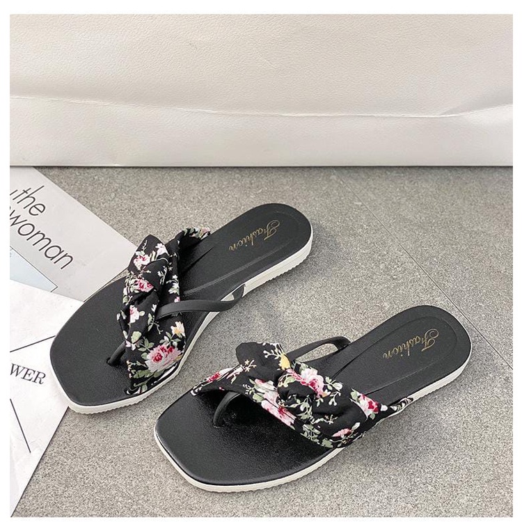 ❀ Chingu ❀ SA025 Sandal Bunga Wanita Sendal Slop Wanita Sandal Fashion Wanita Murah Sandal Cewek